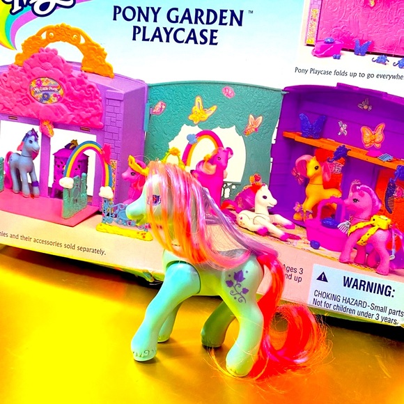 MY LITTLE PONY G2 VTG 1997 GARDEN PLAYCASE w/ACCESSORIES & IVY ORIGINAL B… - Picture 5 of 16